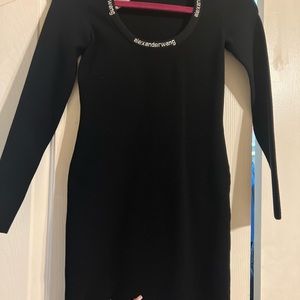 Alexander Wang Logo Trim Bodycon Dress